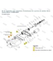 Antriebsmechanismus mit Riemen für Rotationssystem - wasserwerfer Stream Master II (3480-3482)