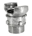 Half coupling with lock male aluminum threaded sleeve