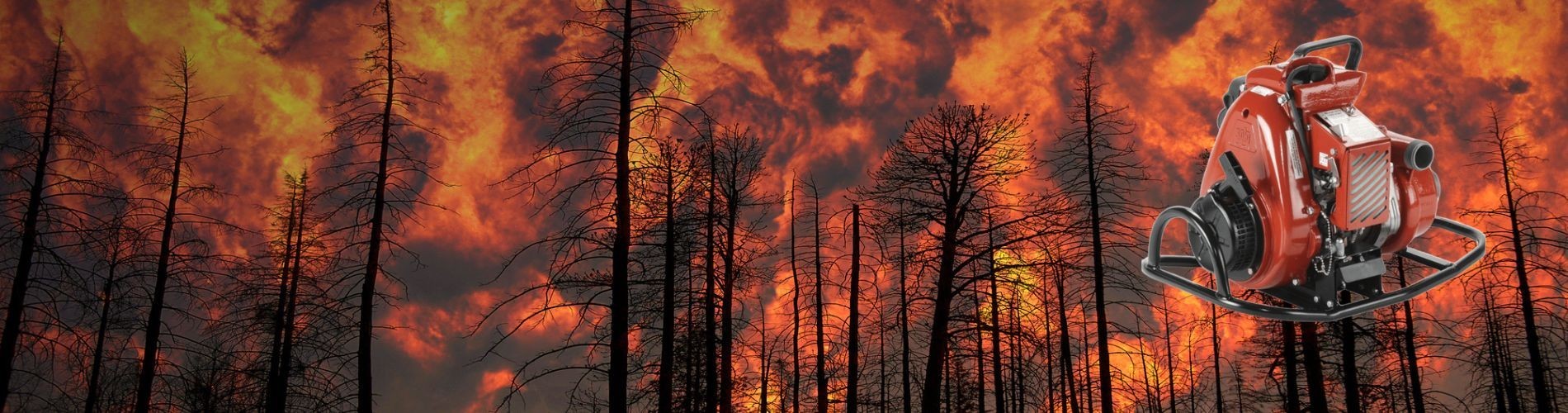 Motobombas contra incendios forestales